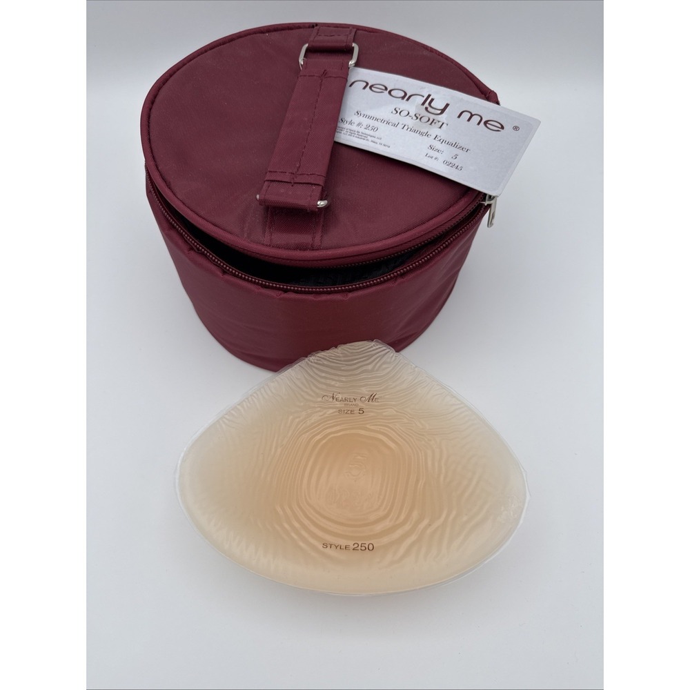 NEARLY ME Symmetrical Triangle Equalizer Silicone Mastectomy Breast #250 size 5